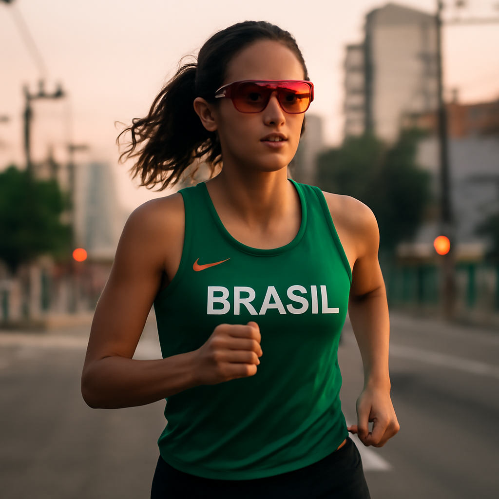 Ajuste de precisão na corrida: como evitar óculos que escorregam no rosto feminino a cada passada